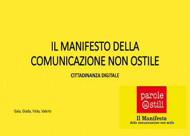 Manifesto della comunicazione non ostile - Cyberbullismo'