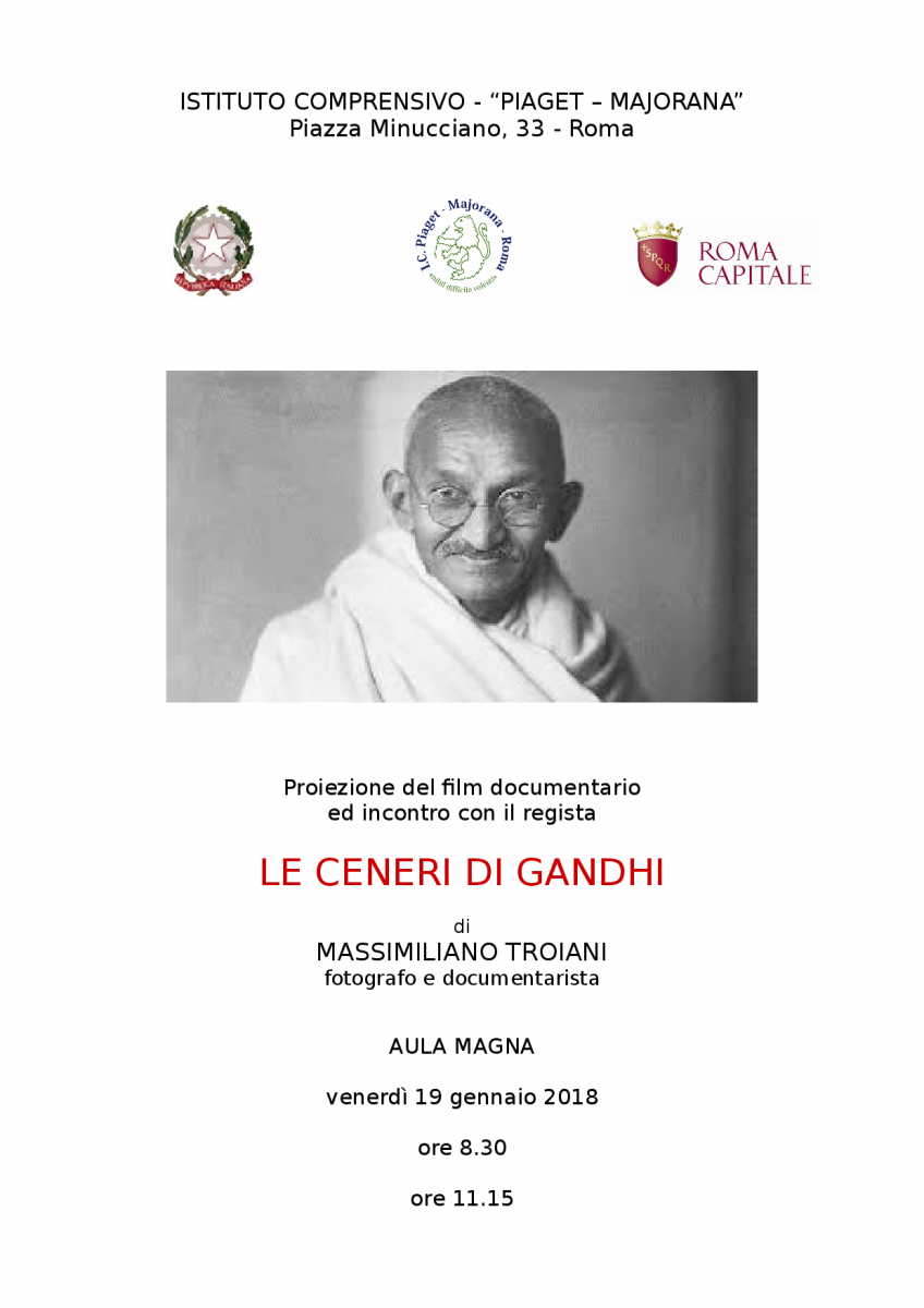 Le ceneri di Gandhi